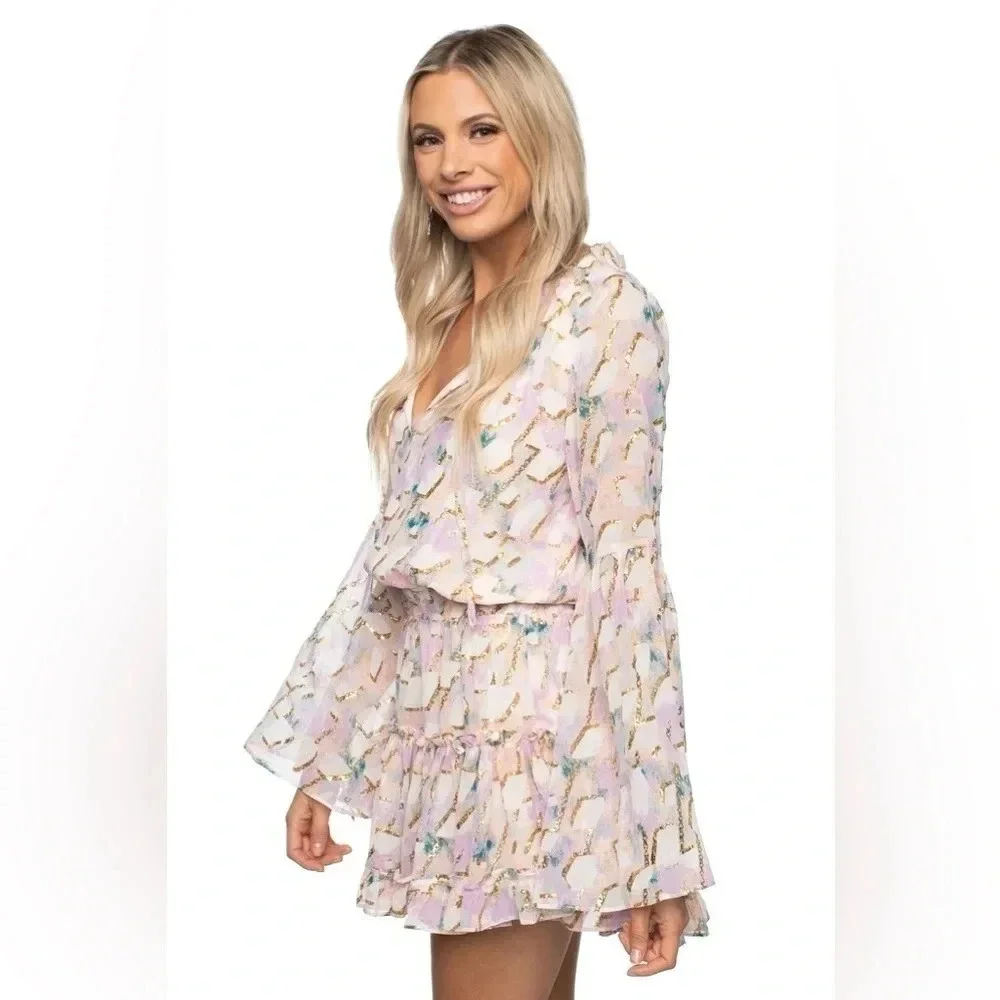 Buddy Love - Zozo Magical Elastic Waist Mini Dress - Size Small - Picture 3 of 12